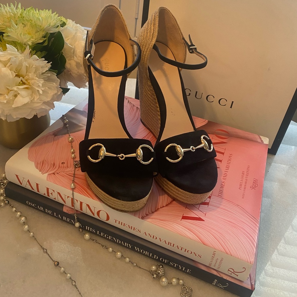 Gucci Espadrilles Wedge Heels